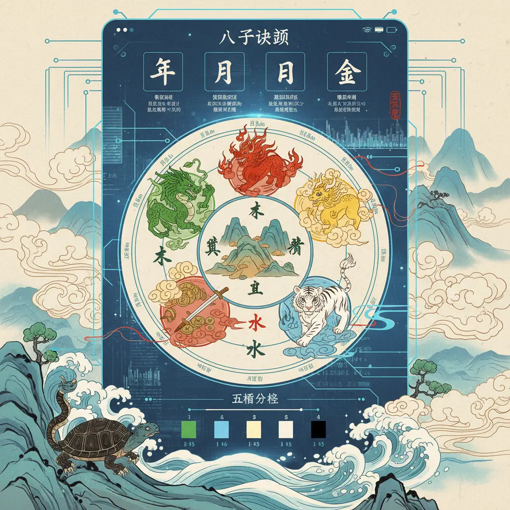 八字查詢 - 五行