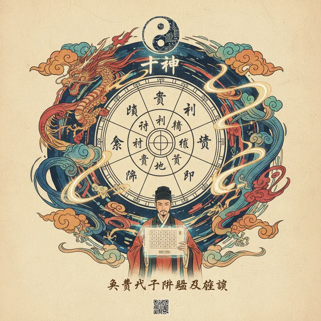 免費八字排盤及解說 - 十神