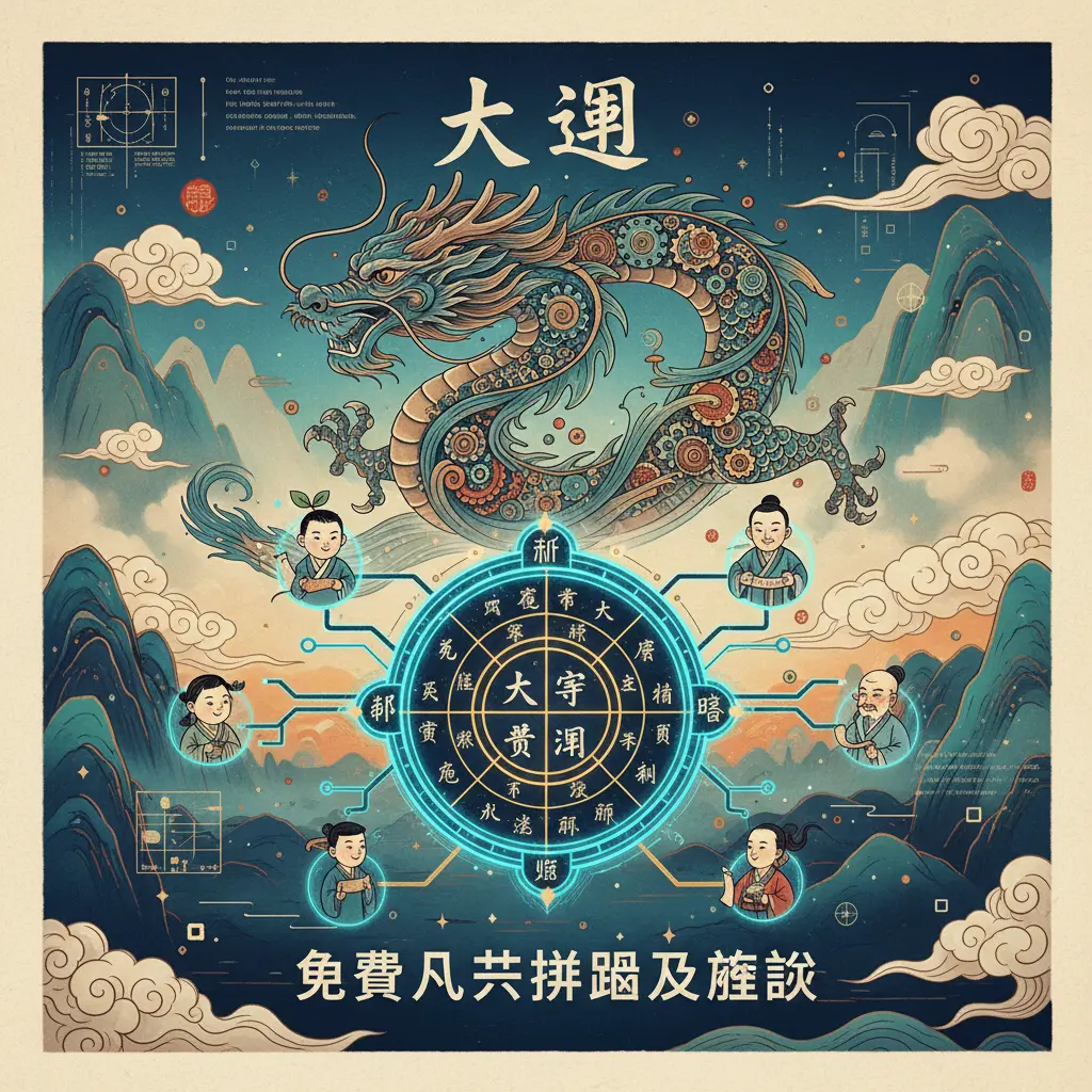 免費八字排盤及解說 - 大運