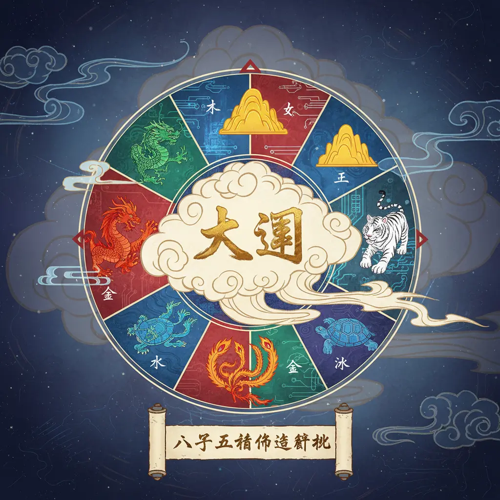 八字五行命造簡批 - 大運